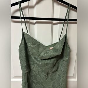 BHLDN cowl neck midi slip dress, size 10